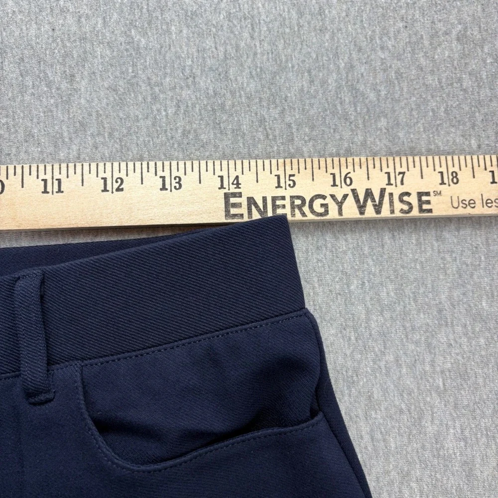 Stelle Pants Womens M Blue‎ Flat Front Straight Leg Stretch Pants Career Office